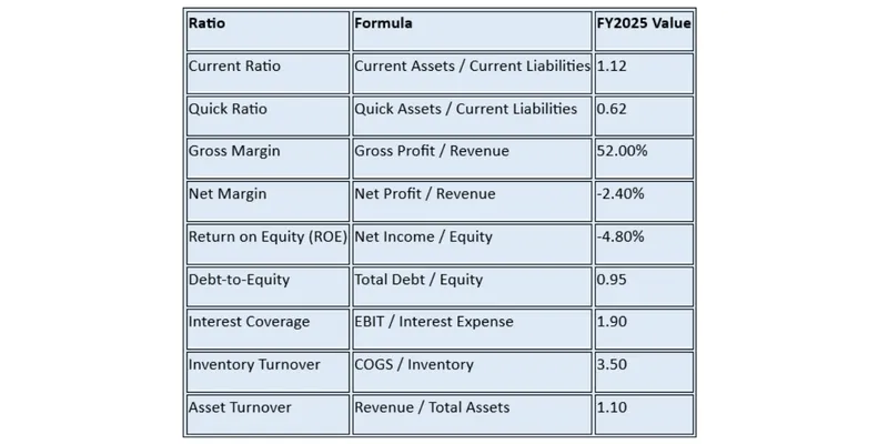 Key Financial Ratios